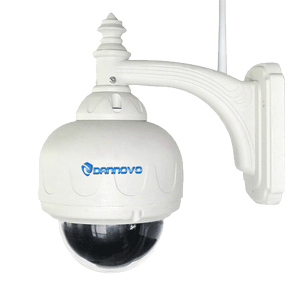 DANNOVO HD Outdoor Wireless IR PTZ Dome IP Camera With 5x Optical Zoom Lense, Support ONVIF, P2P, 128G TF Card Slot, Two-way Audio, iPhone,iPad,Android(DN-P117)